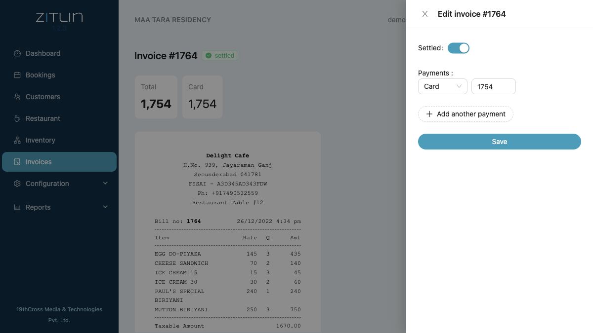 Invoice And Accounting with GST