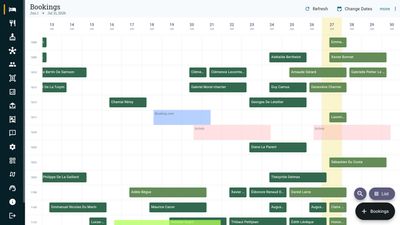 Hourly and nightly bookings managed from one dashboard
