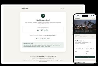 The Zitlin direct booking engine on a property website