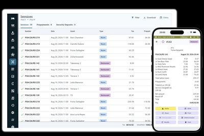 A Zitlin guest invoice with GST and VAT applied